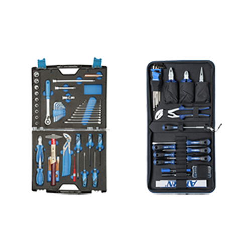 Assortiment d'outils avec sacoche, caisse