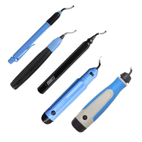 Manches pour ébavureurs et outils complets