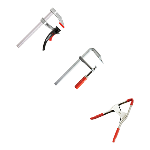 Serre-joints à vis, étaux d'angle, supports, tréteaux